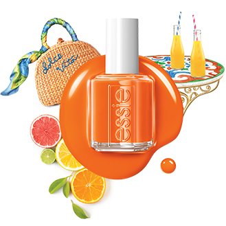essie summer 2021 nail polish in tangerine tease