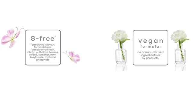 Essie 8-free and Vegan Formula