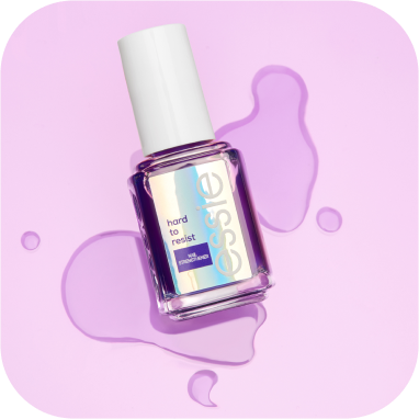 essie hard to resist advanced nail strengthener with a sheer purple tint