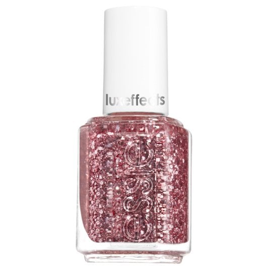essie a cut above pink glitter nail polish