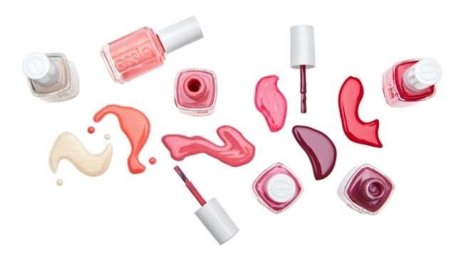 essie nail polish range in pinks, purples and corals